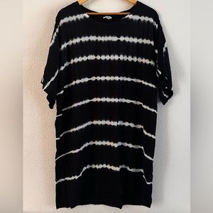 Large Black tie dye dress shirt